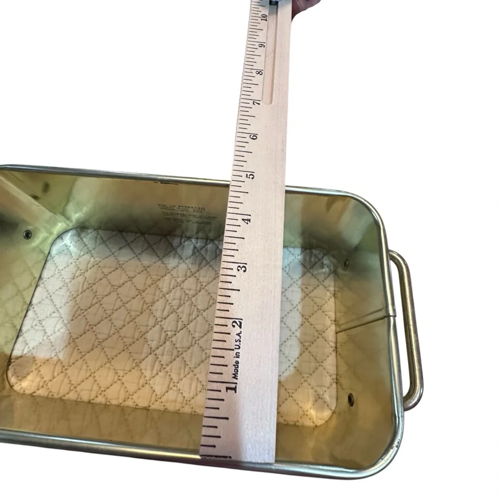 Vintage Metal Fruit Design Tray with‎ Handles 7.5 Inch Length